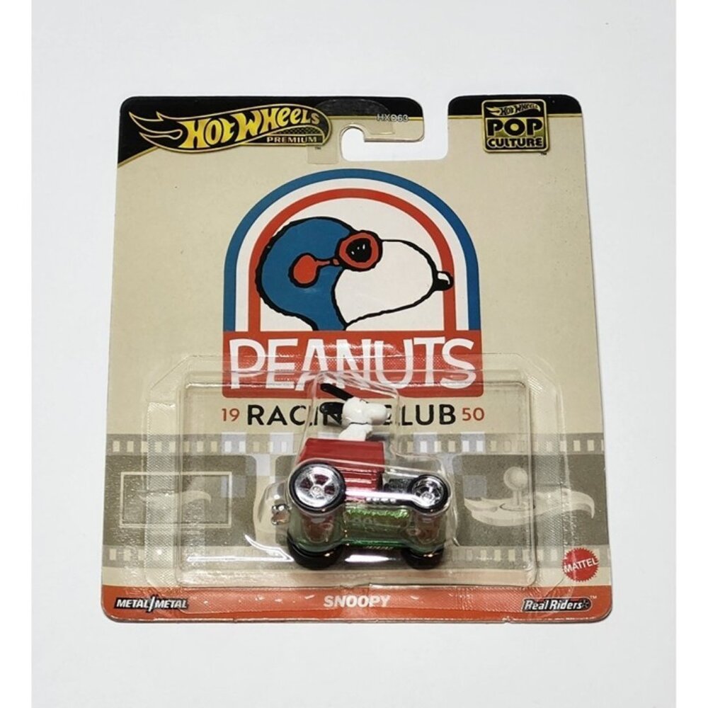 Hot Wheels Peanuts 1950 Racing Club Snoopy on Dog House Diecast Vehicle